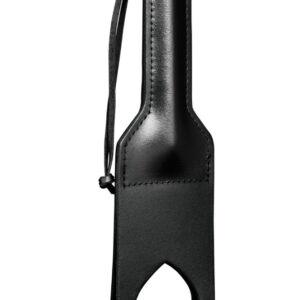 Paddle en Cuir Cœur Noir