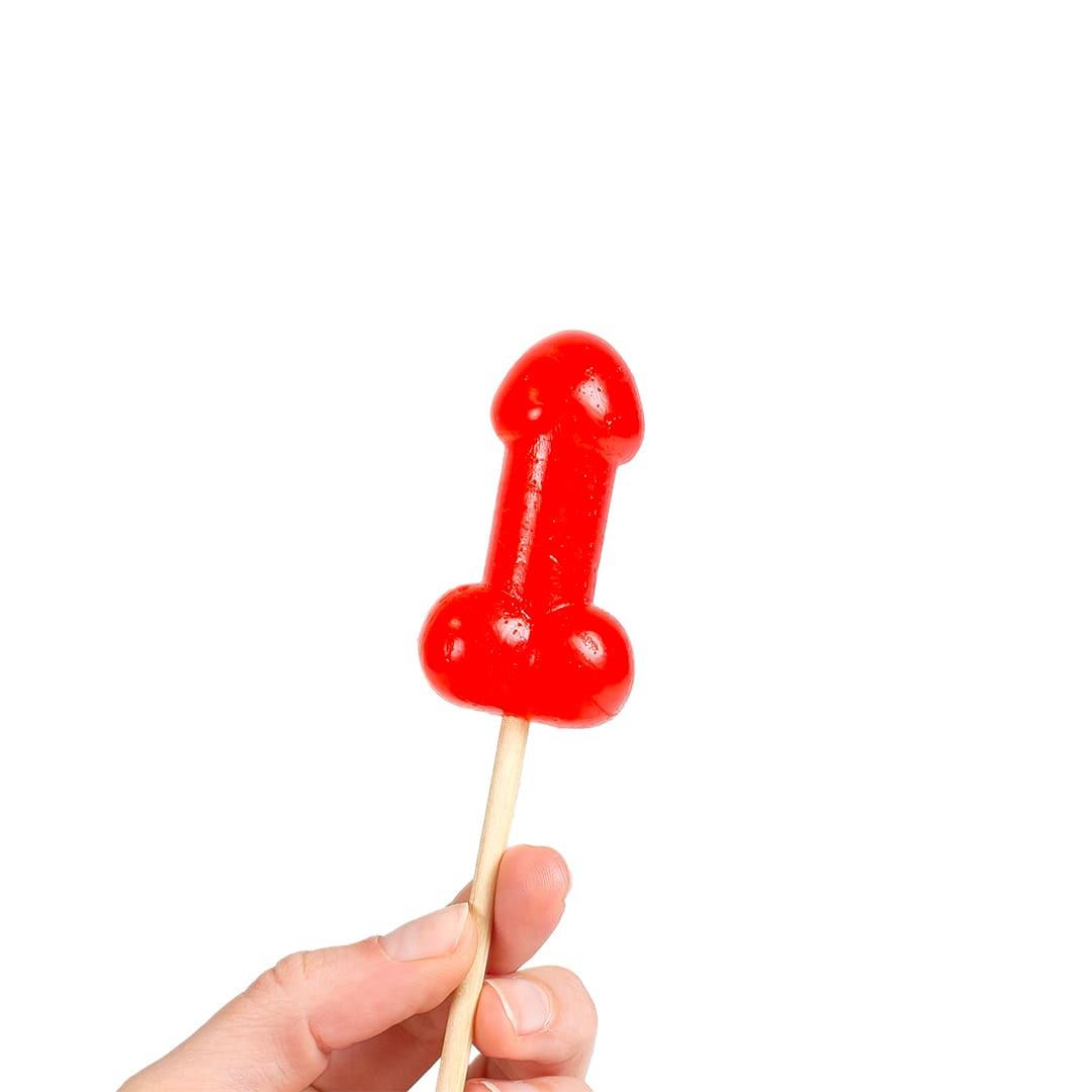 Sucette candy pénis à la cerise avec effet de la chaleur épicé – Image 3