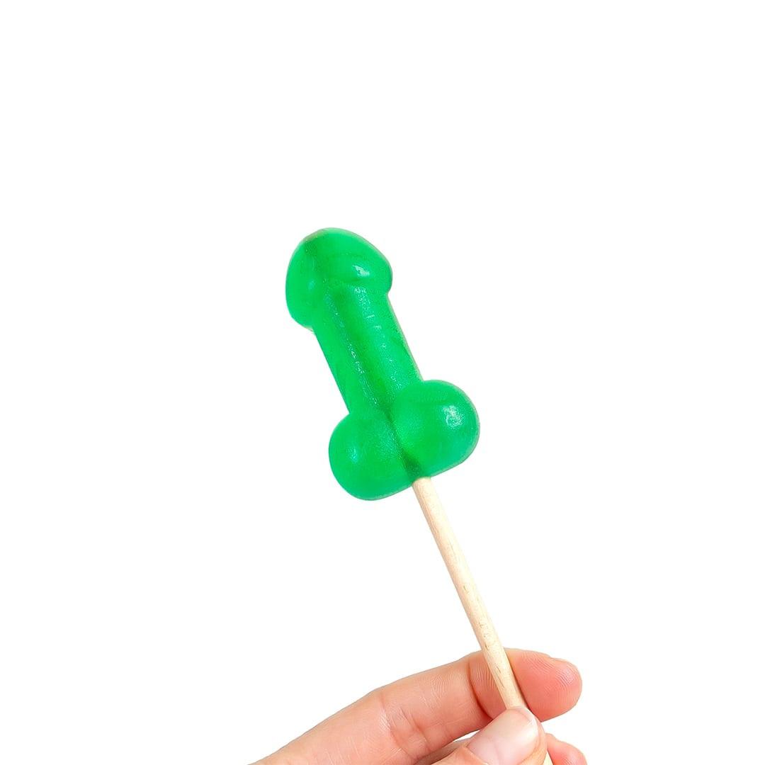 Sucette candy pénis à la menthe avec effet froid – Image 3
