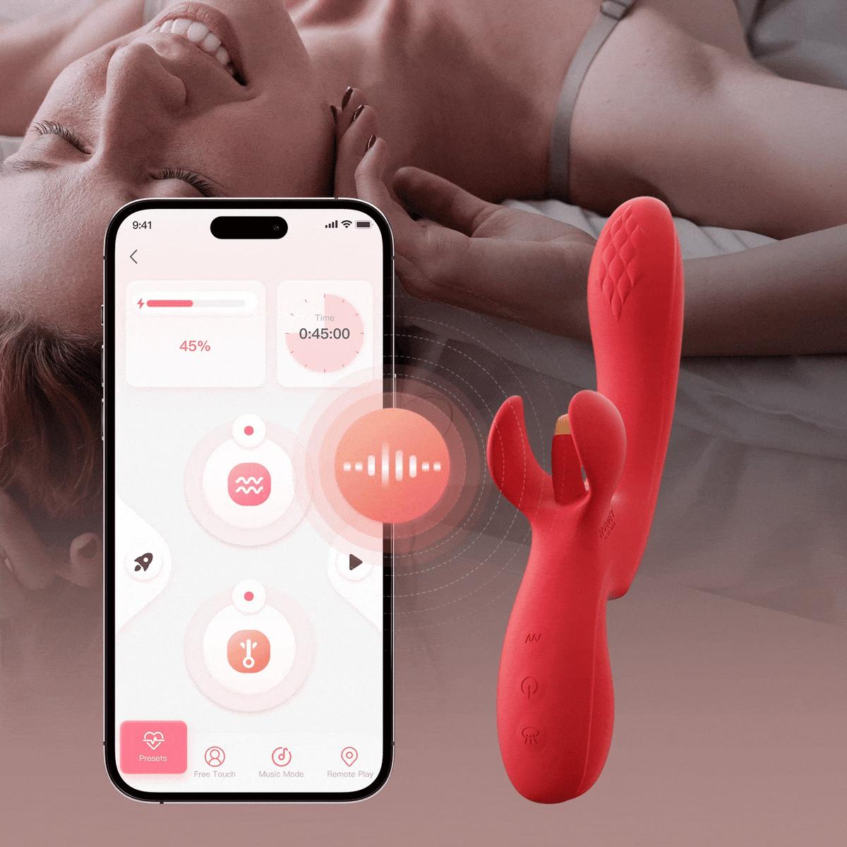 FORTEXA - Vibromasseur à doigt oscillant pour le citoris et le point G avec contrôle via une application – Image 3