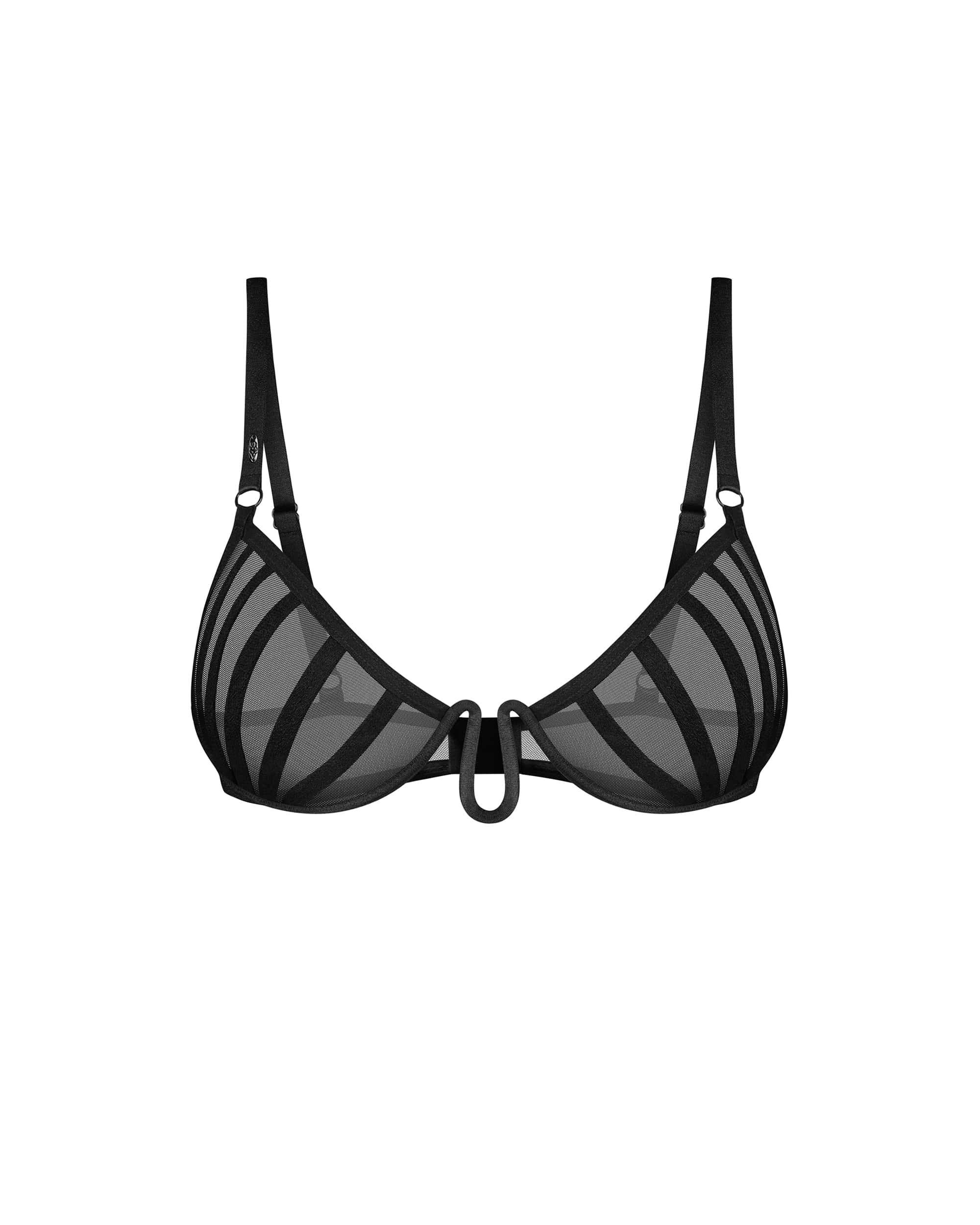 Aurorium demi-soutien-gorge noir – Image 2