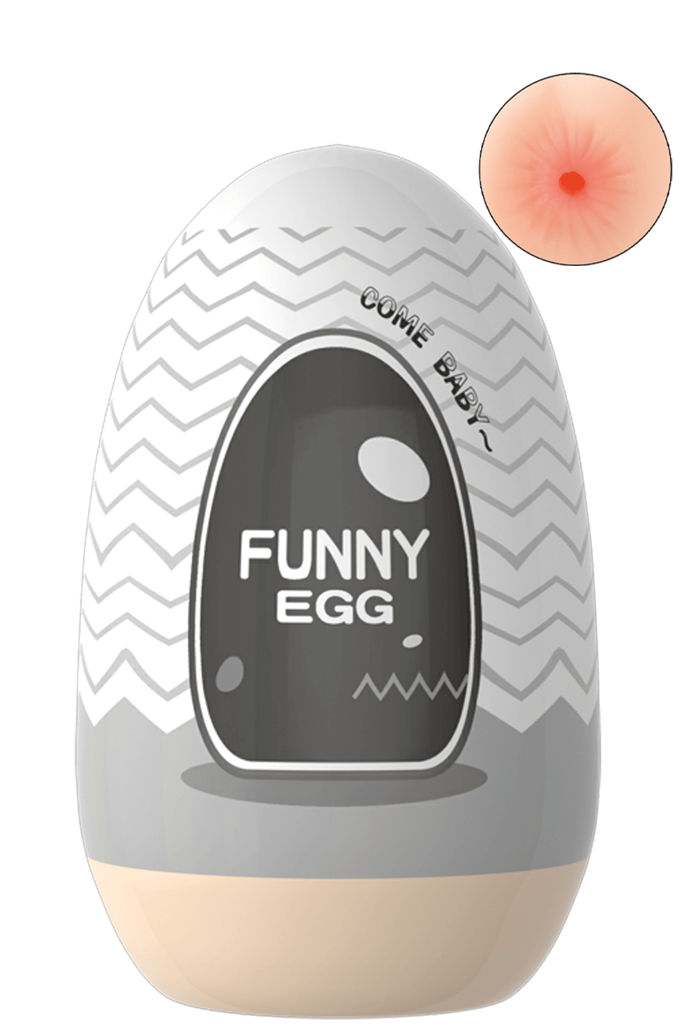 Gaine Masturbatrice Réutilisable FUNNY EGG – Design Réaliste Anus