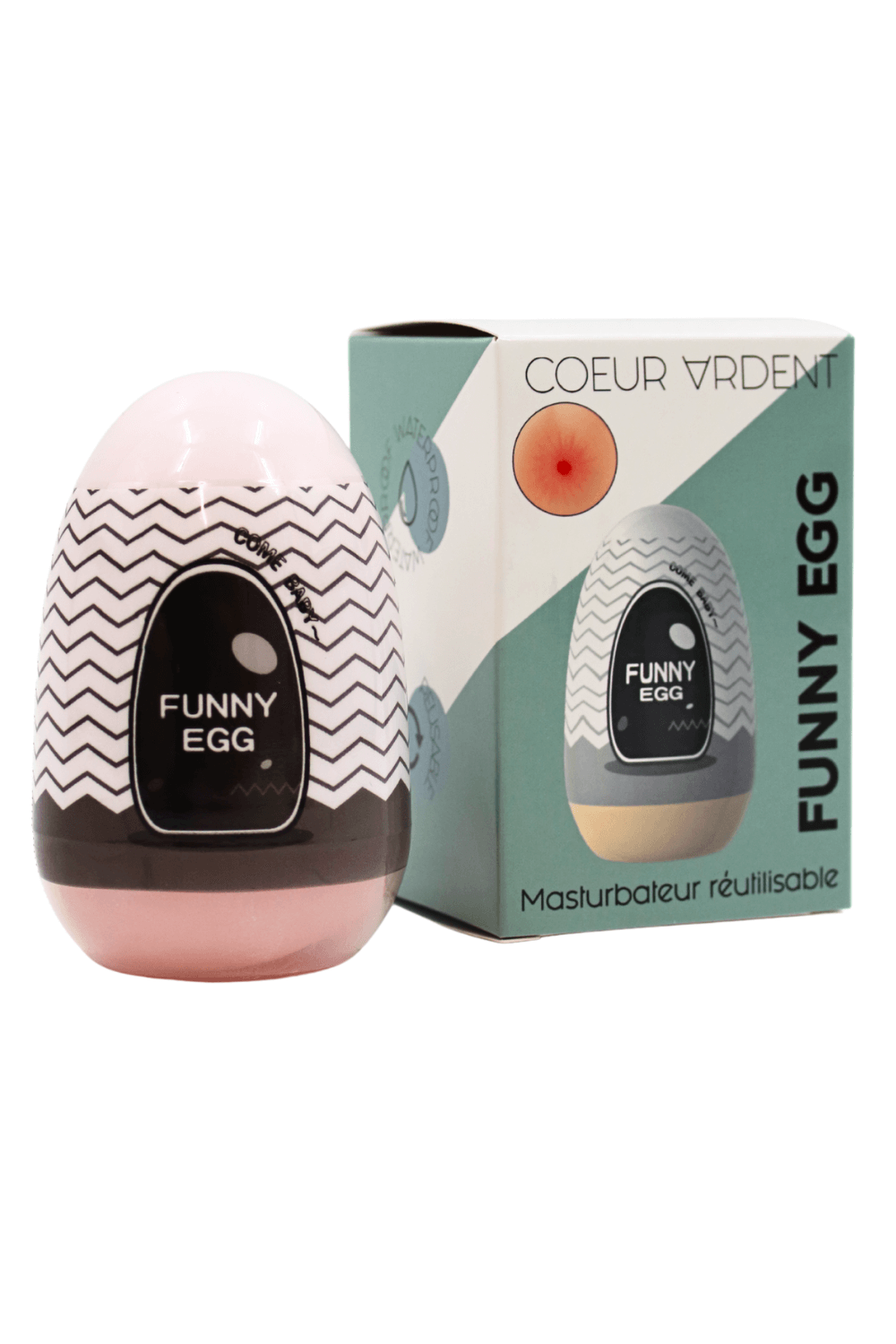 Gaine Masturbatrice Réutilisable FUNNY EGG – Design Réaliste Anus – Image 3