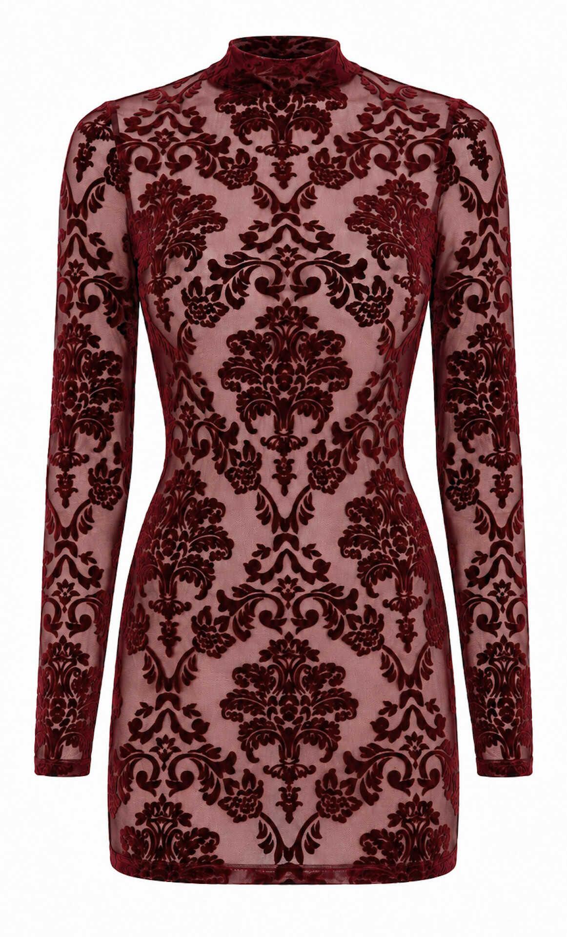 F423 Masquerade Robe courte dos nu